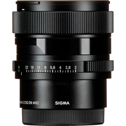 Sigma 65mm f2 DG DN Lente para Sony E Foque Completo con Apertura f2-f22