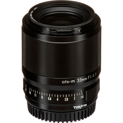 Tokina atx-m 33mm f/1.4 montura X lente APS-C con diafragma 9 hojas y parasol BH-524