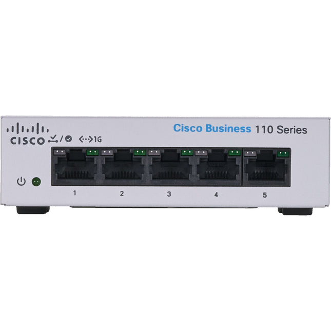 Cisco CBS110-5T-D Conmutador 5 Puertos 10/100/1000Base-T Conectividad Gigabit