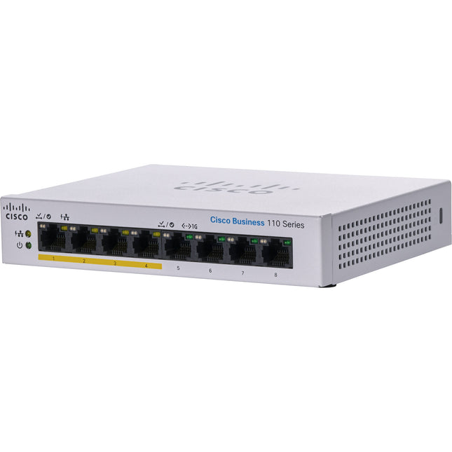 Cisco CBS110-8PP-D Switch 8 Puertos Gigabit PoE 32W 16 Gb/s No gestionado