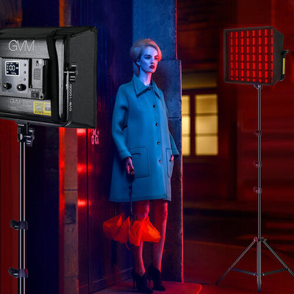 GVM 1000D Panel de Luz LED RGB Kit 2 Luces 12.5x12.5" 6000 Lux