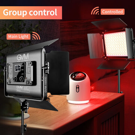 GVM 1000D Panel de Luz LED RGB Kit 2 Luces 12.5x12.5" 6000 Lux