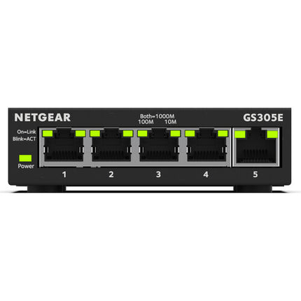 Netgear GS305E Switch Gigabit Gestionado 5 Puertos 10 Gb/s Capacidad