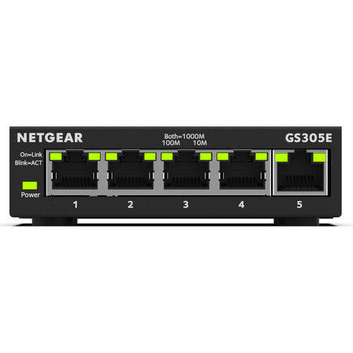 Netgear GS305E Switch Gigabit Gestionado 5 Puertos 10 Gb/s Capacidad