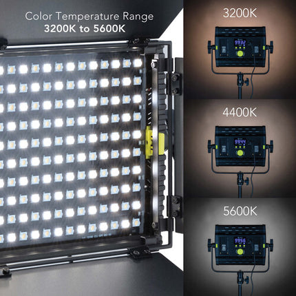 Angler 865BLED Sparta Luz LED Bicolor 2766 lux 5600K con Barndoors