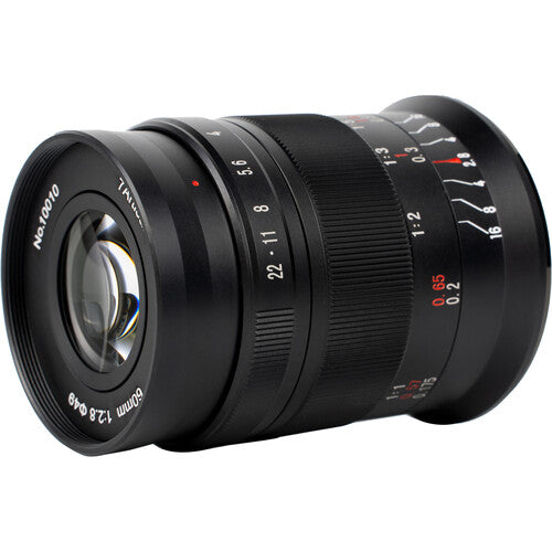 7Artisans 60mm f2.8 Macro Mark II para Micro Cuatro Tercios Apertura f2.8 a f16 y Magnificación 1:1