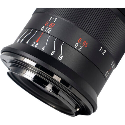 7Artisans 60mm f2.8 Macro Mark II para Micro Cuatro Tercios Apertura f2.8 a f16 y Magnificación 1:1