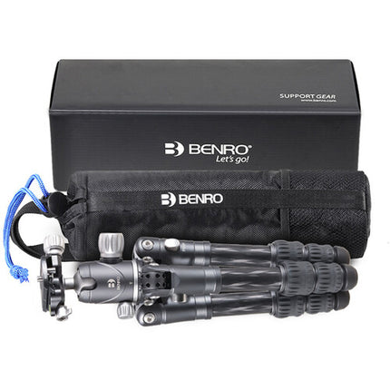Benro Bat Zero trípode de mesa fibra carbono 16.14" con rótula VX20 y capacidad 26.46 lb