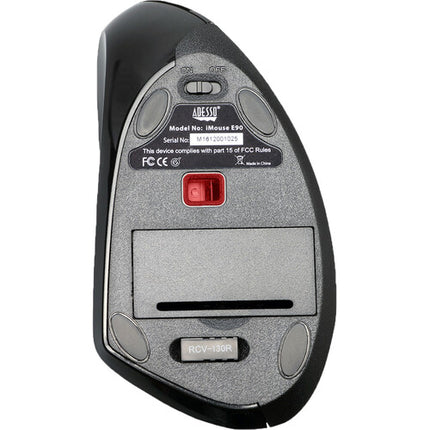 Adesso iMouse E90 Ratón Ergonómico Vertical Inalámbrico para Zurdos 2.4 GHz 1600 dpi