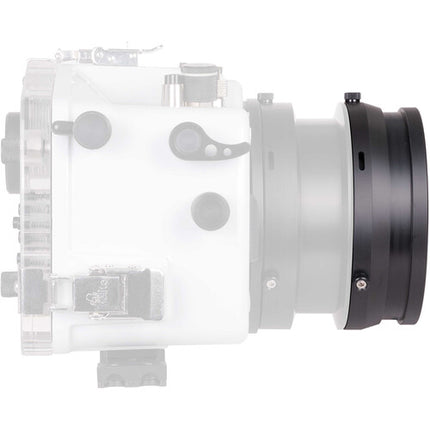 Ikelite DL 5" Flat Port puerto plano para fotografía subacuática con protector de neopreno y tornillo de seguridad