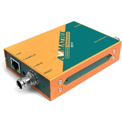 AVMATRIX H.264/H.265 Codificador SDI Streaming 1080p60 Ethernet 12V