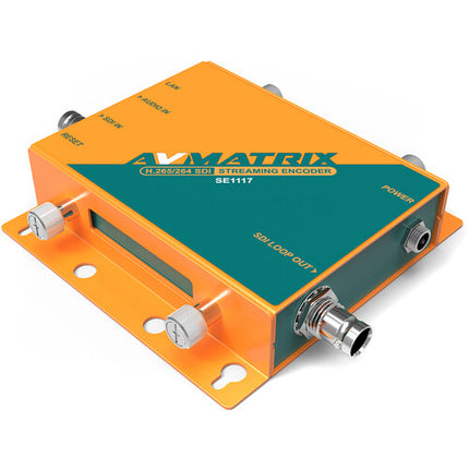 AVMATRIX H.264/H.265 Codificador SDI Streaming 1080p60 Ethernet 12V
