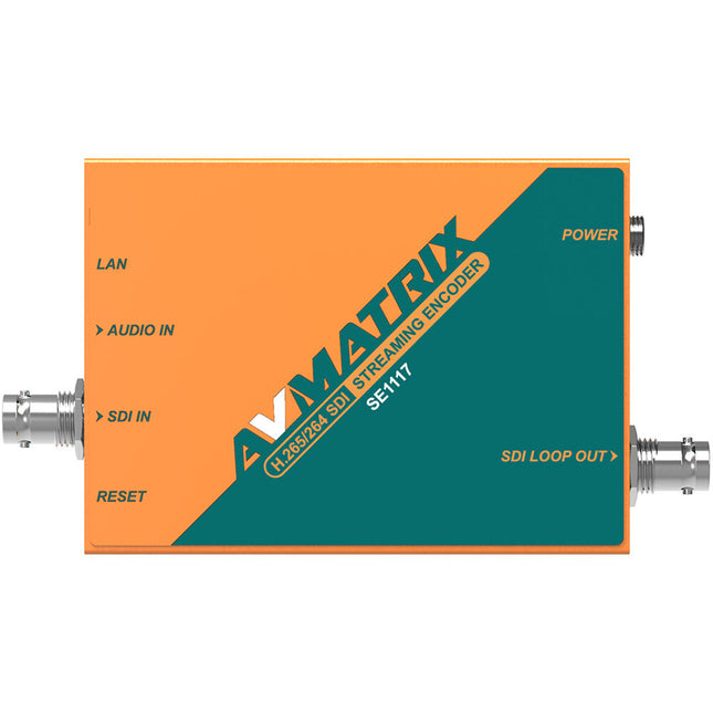 AVMATRIX H.264/H.265 Codificador SDI Streaming 1080p60 Ethernet 12V