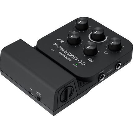 Roland GO:MIXER PRO-X mezclador de audio para smartphones con entradas de guitarra y micrófono y cables incluidos