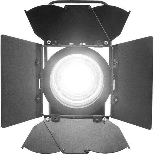 Elation Professional KL Fresnel 4CW Luz LED Blanco Frío CRI 97 14-33° Gel Frame Barn Doors