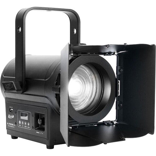 Elation Professional KL Fresnel 4CW Luz LED Blanco Frío CRI 97 14-33° Gel Frame Barn Doors