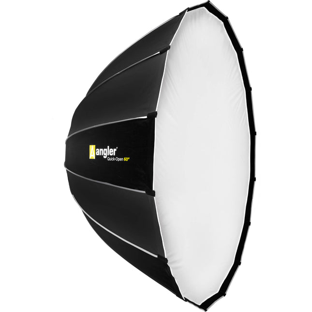 Angler Quick-Open Deep Parabolic Softbox V2 60" con Difusores y Anillo Bowens S-Type