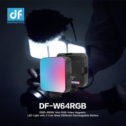 DigitalFoto Solution Limited Luz LED RGB Mini Magnética 2500-9000K 2000mAh USB-C