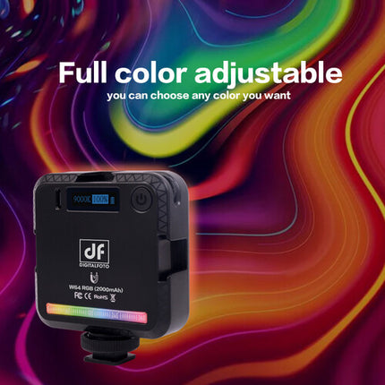 DigitalFoto Solution Limited Luz LED RGB Mini Magnética 2500-9000K 2000mAh USB-C