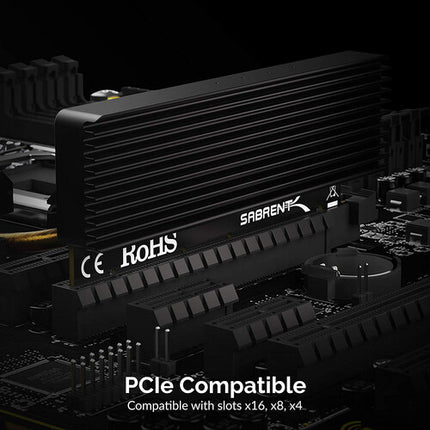Sabrent NVMe Adaptador PCIe para SSD M.2 con disipador aluminio 2280