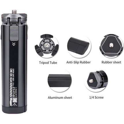 ANDYCINE Mini Tripié de Aluminio Capacidad 5 kg Altura 9.4 cm