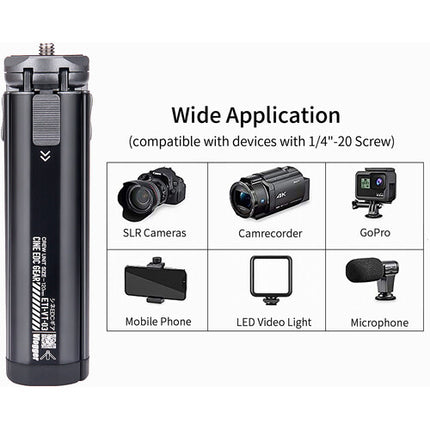 ANDYCINE Mini Tripié de Aluminio Capacidad 5 kg Altura 9.4 cm