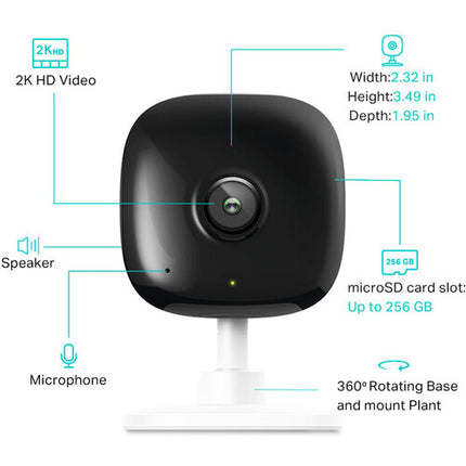 TP-Link KC400 Kasa Spot Cámara de Seguridad Interior 4MP Wi-Fi Visión Nocturna 2 Pack