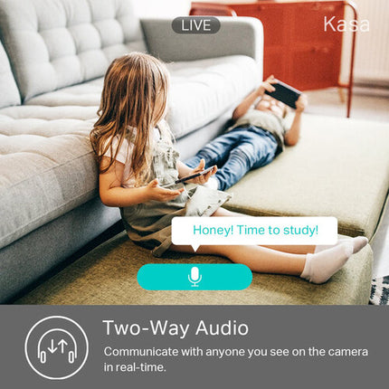 TP-Link KC400 Kasa Spot Cámara de Seguridad Interior 4MP Wi-Fi Visión Nocturna 2 Pack