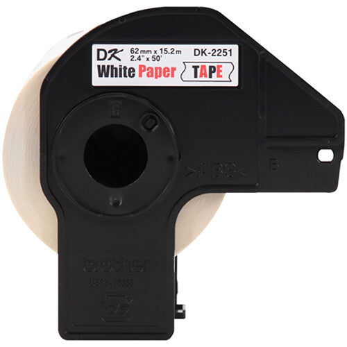 Brother DK2251 Etiquetas Continuas Blancas 6 cm x 15 m para QL-800 QL-810W QL-820NWB