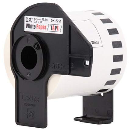 Brother DK2251 Etiquetas Continuas Blancas 6 cm x 15 m para QL-800 QL-810W QL-820NWB