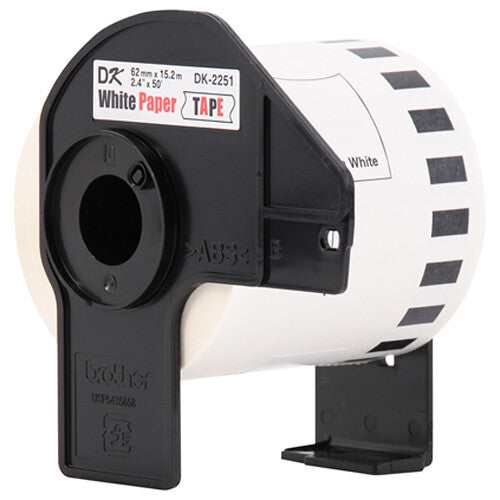 Brother DK2251 Etiquetas Continuas Blancas 6 cm x 15 m para QL-800 QL-810W QL-820NWB