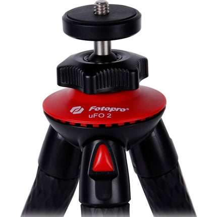 Fotopro UFO2 Kit de Trípode con patas de goma y cabezal 360° Bluetooth