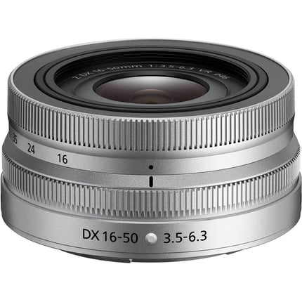 Objetivo Nikon NIKKOR Z DX 16-50mm f3.5-6.3 VR estabilizador 7 hojas Silver
