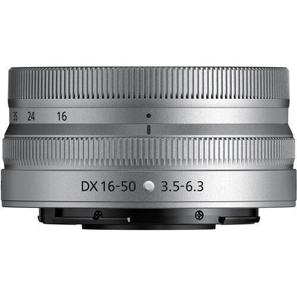 Objetivo Nikon NIKKOR Z DX 16-50mm f3.5-6.3 VR estabilizador 7 hojas Silver
