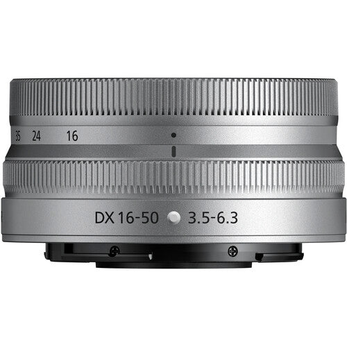 Objetivo Nikon NIKKOR Z DX 16-50mm f3.5-6.3 VR estabilizador 7 hojas Silver