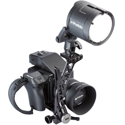 ProMediaGear BBX2 Soporte de Flash con Placa QR Universal Rotación 90°
