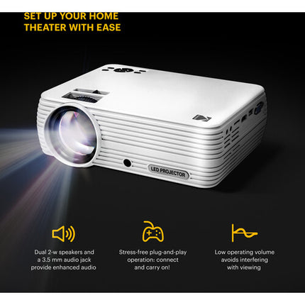 Kodak Flik X7 Proyector LED Teatro en Casa HD 1280x720 2W Altavoces