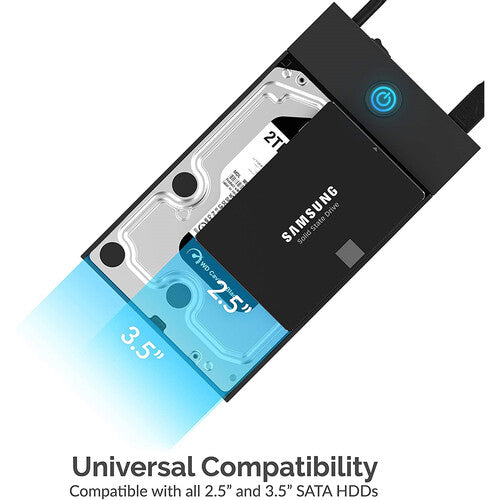 Sabrent Caja externa para disco SATA 3.5 y 2.5 USB 3.0 ligera y rápida