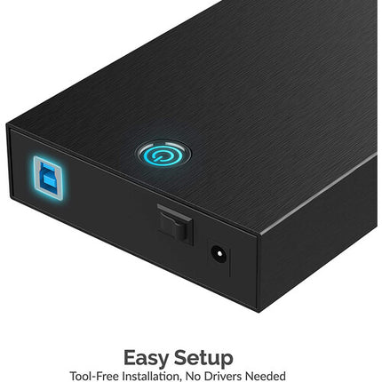 Sabrent Caja externa para disco SATA 3.5 y 2.5 USB 3.0 ligera y rápida