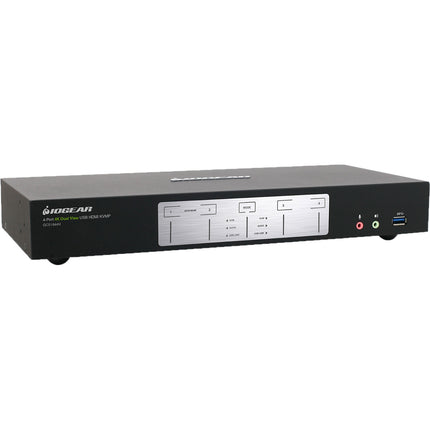 IOGEAR 4-Port 4K Dual View HDMI KVMP Switch con Hub USB 3.1 y Selector Remoto
