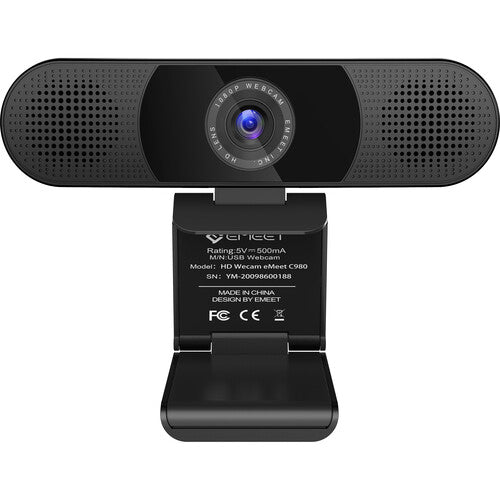 EMEET C980 Pro Webcam Full HD 1080p 30 fps con micrófono y altavoces integrados