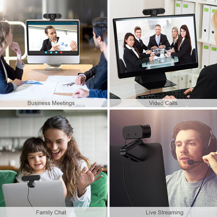 EMEET C980 Pro Webcam Full HD 1080p 30 fps con micrófono y altavoces integrados
