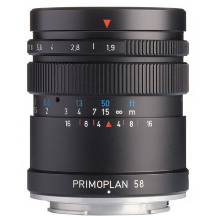 Meyer-Optik Gorlitz Primoplan 58mm f/1.9 II Lente Sony E Full Frame 52mm