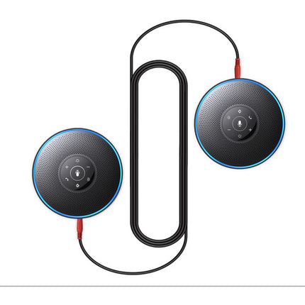 EMEET OfficeCore M220 Altavoz Bluetooth para Oficina Pack de 2 con Mic 360° y 12h de Uso
