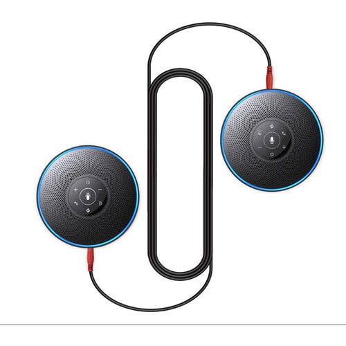EMEET OfficeCore M220 Altavoz Bluetooth para Oficina Pack de 2 con Mic 360° y 12h de Uso