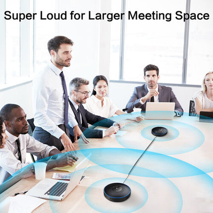 EMEET OfficeCore M220 Altavoz Bluetooth para Oficina Pack de 2 con Mic 360° y 12h de Uso