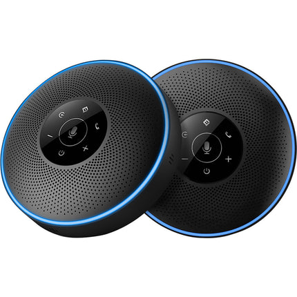 EMEET OfficeCore M220 Altavoz Bluetooth para Oficina Pack de 2 con Mic 360° y 12h de Uso