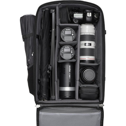 Kit de Iluminación Godox AD300Pro y AD100Pro 3 Luces con Paraguas Plata y Softbox