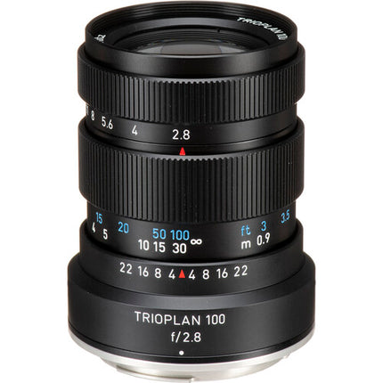 Meyer-Optik Gorlitz Trioplan 100mm f/2.8 II Lente Canon EF Full Frame 52mm