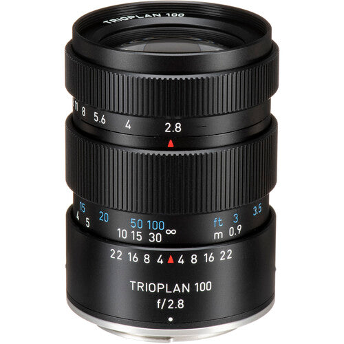 Meyer-Optik Gorlitz Trioplan 100mm f2.8 II Lente para Nikon F Negro con Parasol
